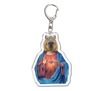COSSIKA Porte-clés en Acrylique Porte-clés en Acrylique Mignon Adorable Capybara Porte-clés en Acrylique Porte-clés léger et Durable pour clés et Accessoires de Sacs