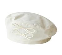 COSSIKA Printemps et été béret à nœud Fin Chapeau de béret délicat/Chapeau de Seau pour Femme Fille en Plein air Ajuster la Taille de la tête Chapeau de béret avec des décalcomanies de nœud Papillon