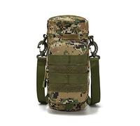 COSSIKA Sac à bouteille d'eau pour l'extérieur, voyage, camping, randonnée, cyclisme, pêche, chasse, bouteille d'eau avec bandoulière et poches pour une bouteille d'eau de sport