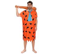Cossoul Costumes d'Halloween pour homme, tenue amusante avec bâton en bois gonflable pour costumade et fêtes de famille (orange, taille L)