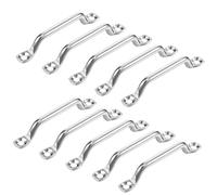 Cosswe Lot de 10 œillets en acier inoxydable Pad-Eye Fender - Trous de vis - Œillets pour plaque oculaire - Pour la fixation de sangles de pont