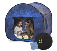 cossy 120cm Tente Sensorielle, Pop up Tente de Jeu pour Enfants avec Impression Nuit Étoilée, Maison Enfant Intérieur avec Sac de Rangement, Aide à l'Anxiété, Autisme, SPD