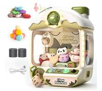 cossy Candy Grabber Machine, Machine à Attraper avec Lumières & Musique, Machine à Griffes pour Enfants avec 20 Peluches & 24 pièces de Monnaie, Cadeau d‘Anniversaire, Noël, Mignon Dinosaure