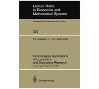Cost Analysis Applications Of Economics And Operations Research