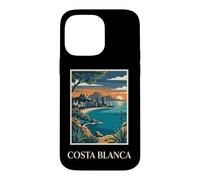 Costa Blanca Espagne Europe Côte Méditerranéenne Rétro Coque pour iPhone 14 Pro Max
