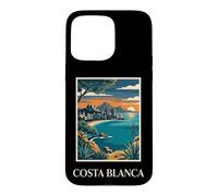 Costa Blanca Espagne Europe Côte Méditerranéenne Rétro Coque pour iPhone 15 Pro Max