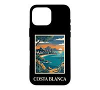 Costa Blanca Espagne Europe Côte Méditerranéenne Rétro Coque pour iPhone 16 Pro Max