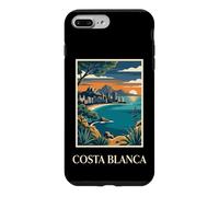 Costa Blanca Espagne Europe Côte Méditerranéenne Rétro Coque pour iPhone 7 Plus/8 Plus