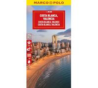 Costa Blanca Marco Polo Map: Including Valencia