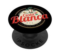 Costa Blanca Vintage Alicante Espagne Souvenir Les Vacances PopSockets PopGrip Adhésif