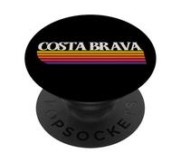 Costa Brava Espagne Retro - Costa Brava Cataluña España PopSockets PopGrip Adhésif
