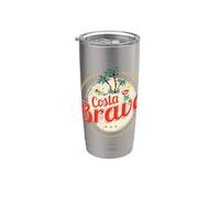 Costa Brava vintage Catalogne Espagne souvenir vacances Gobelet isotherme en acier inoxydable double paroi