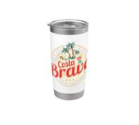 Costa Brava vintage Catalogne Espagne souvenir vacances Gobelet isotherme en acier inoxydable double paroi