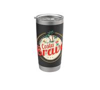 Costa Brava vintage Catalogne Espagne souvenir vacances Gobelet isotherme en acier inoxydable double paroi