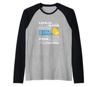Costa d'Amalfi et Citron Italie Vintage Amalfi Coast Manche Raglan