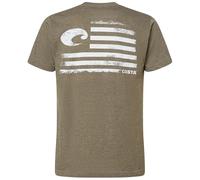 Costa Del Mar T-Shirt Pride à Manches Courtes pour Homme, Vert Militaire chiné, XL
