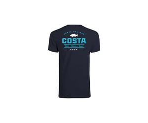 Costa Del Mar Topwater T-Shirt à Manches Courtes pour Homme, Bleu Marine, Taille XL