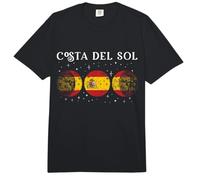 Costa Del Sol Drapeau Espagne Vacances Espagne Souvenir Comfort Colors Adult Heavyweight T-Shirt