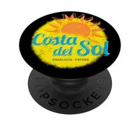 Costa Del Sol Espagne Andalousie Vintage Málaga Souvenir PopSockets PopGrip Adhésif