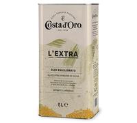Costa d'Oro Huile d'olive extra vierge extraite à froid - Saveur équilibrée - Convient pour toutes les recettes et comme vinaigrette - Boîte de 5 litres - 1