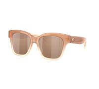 Costa Femme Sunglass Nusa - Couleur du Monture: Banc de sable, Couleur de Lentille: Miroir Argent et cuivre
