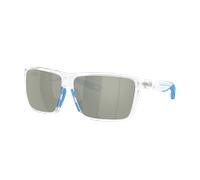 Costa Homme Sunglass Rincon II - Couleur du Monture: Transparent poli, Couleur de Lentille: Gris Argent effet miroir