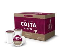 Costa Lot de 20 capsules de café compatibles avec Keurig K-Cup Brauern Dark Roast