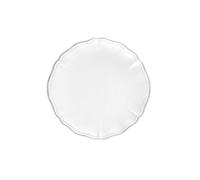 Costa Nova, Alentejo collection, Vaisselle en grès, Assiette à dessert, salade, blanc , 21 cm, 6 pièces