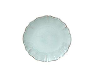 Costa Nova, Alentejo collection, Vaisselle en grès, Assiette à dessert, salade, turquoise, 21 cm, 6 pièces