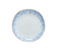 Costa Nova assiette plate: Assiette en grès fin, glaçure réactive bleu et blanc, finition artisanale, empilable, compatible lave-vaisselle, four, micro-ondes et congélateur, Ø 27,7 cm