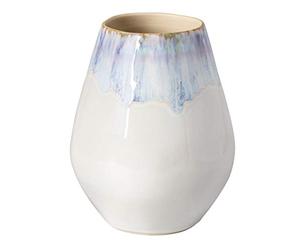 Costa Nova, Brisa collection, Vaisselle en grès, Vase ovale, ria bleu, 20 cm