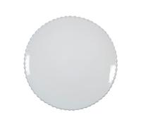 Costa Nova, Collection Pearl, Assiettes élégantes, Grès, Assiette à dessert, blanc, 22 cm