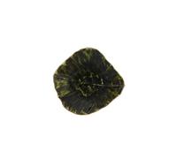 Costa Nova, Riviera collection, Vaisselle en grès, Feuille, assiette pour apéritifs, forêts (vert foncé), 11 cm, 6 pièces