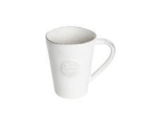 Costa Nova tasse Nova: Tasse en grès fin 360 ml, idéale pour le café et le thé, finition brillante, compatible four, micro-ondes, congélateur et lave-vaisselle, finition artisanale, blanc
