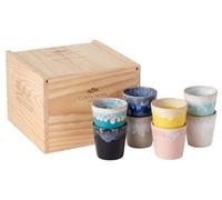 Costa Nova Tasses à café Grespresso Multicolor 190 ml - 8 pièces - Boîte cadeau
