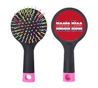 Costa Rica Brosse à cheveux démêlante avec base coussin Motif drapeau du pays