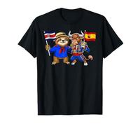 Costa Rica Espagne Racines Drapeau Costaricien Espagnol T-Shirt