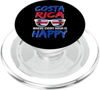 Costa Rica Every Hour is Happy Lunettes de Soleil Vacances Voyage PopSockets PopGrip pour MagSafe