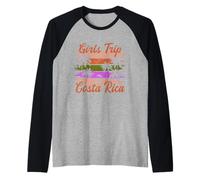 Costa Rica Girls Trip Matching Summer Vacances Manche Raglan