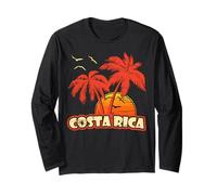 Costa Rica Palmiers d'été 80's Beach Beach Sunset Manche Longue
