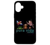 Costa Rica Pura Vida Animals Coque pour iPhone 16 Plus