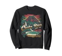 Costa Rica Pura Vida Volcan Beach Palmiers Vintage Sweatshirt