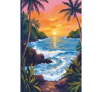 Costa Rica Travel Journal: A lined 6x9 notebook to write about your beach vacation to Costa Rica