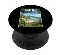 Costa Rica Tropical Beach Paradise Scène PopSockets PopGrip Adhésif