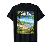Costa Rica Tropical Beach Paradise Scène T-Shirt