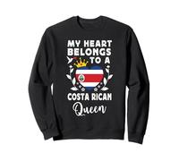 Costa Rican Queen Wife Girlfriend Costa Rica Flag Sweatshirt