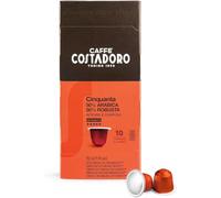 Costadoro Cinquanta, 200 Capsules Compatibles avec Machines à Café Espresso de Type Nespresso®*, 50 % Arabica et 50 % Robusta Supérieure, Intense et Corsé, 20 Boîtes de 10 Capsules Chacune