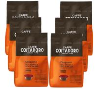 Costadoro Cinquanta, 96 capsules compatibles avec Lavazza A Modo Mio®, 50% Arabica, 50% Robusta de qualité supérieure, café expresso intense et corsé, 6 sachets de 16 capsules chacun