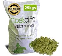 Costalfa Allbreed 25kg, Alimentation Chevaux, Granulés complets pour Ration Quotidienne avec de la Luzerne, Orge et du Son. Fort en vitamines A-D et E. Idéal pour Poulain, pouliches et poulinières.