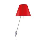 Costanzina Applique Murale Aluminium M. Abat Abat-jour Rouge